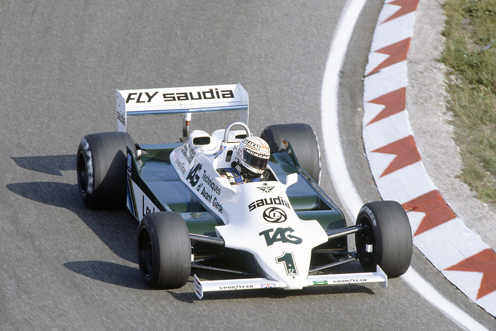 Alan Jones in a Williams FW07C-Ford Cosworth.