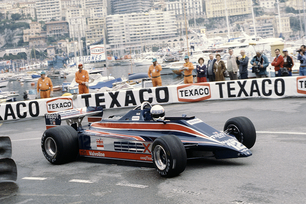 Elio de Angelis in his Lotus 81 Ford.