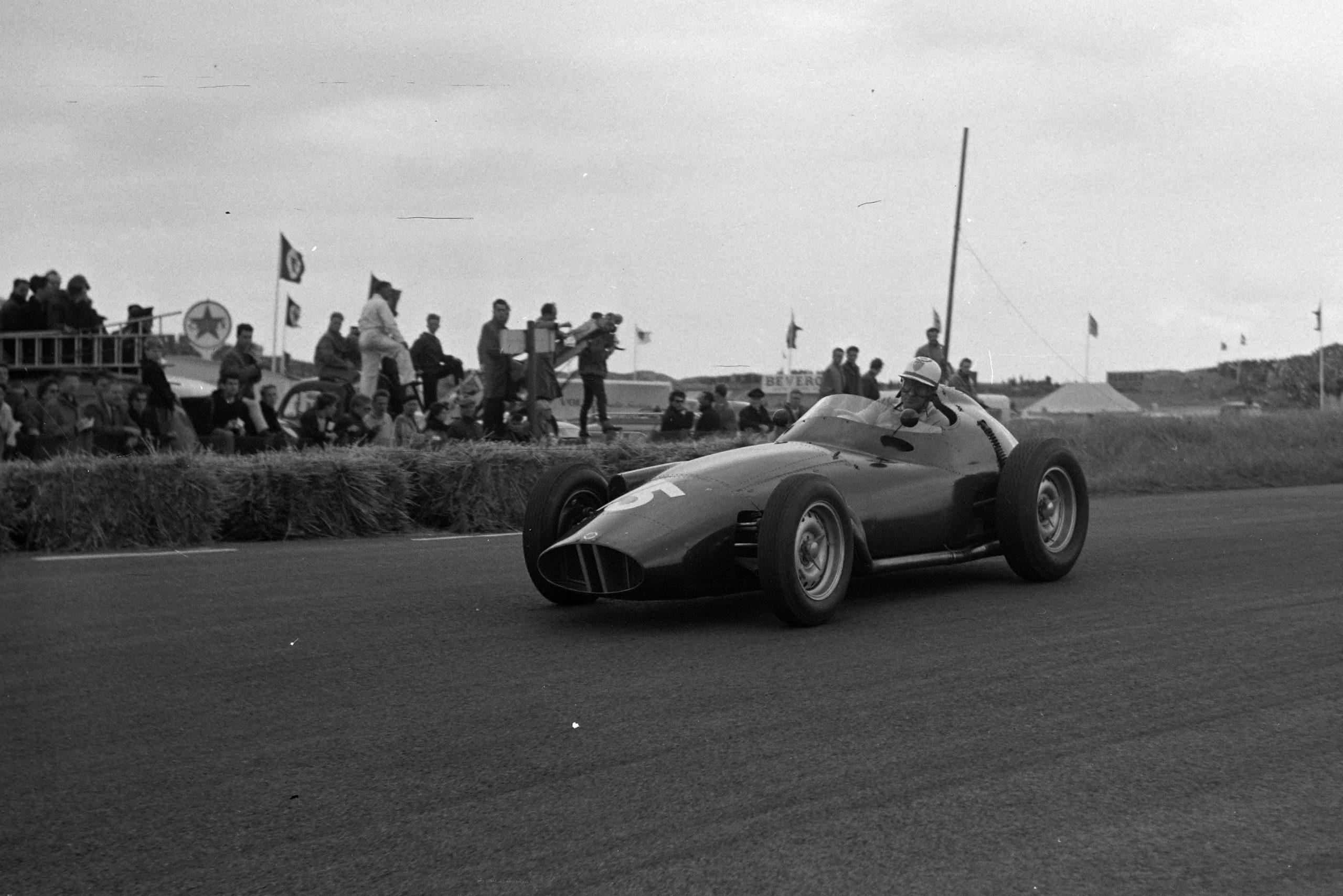 Harry Schell driving his BRM P25.