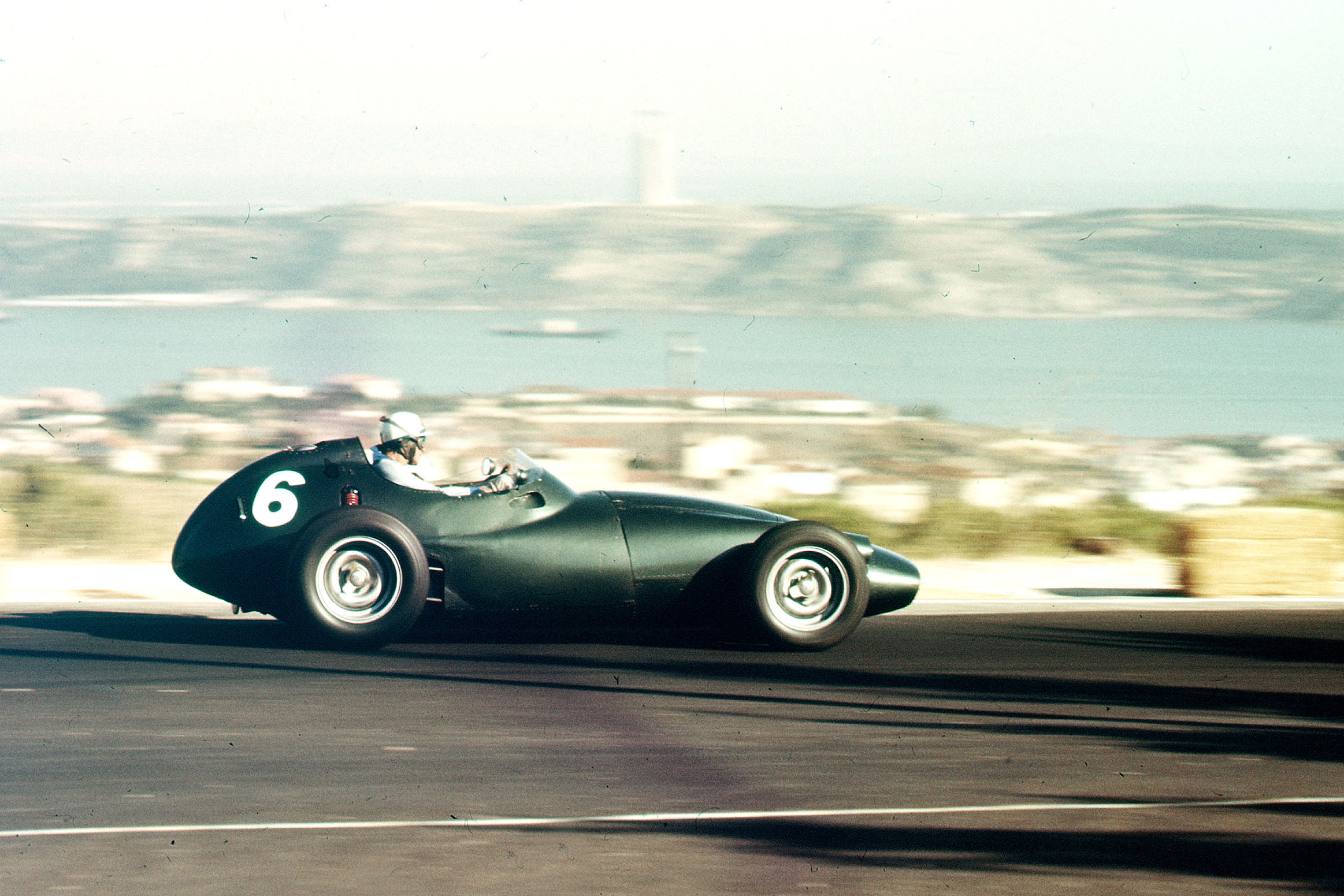 Harry Schell in his BRM P25.