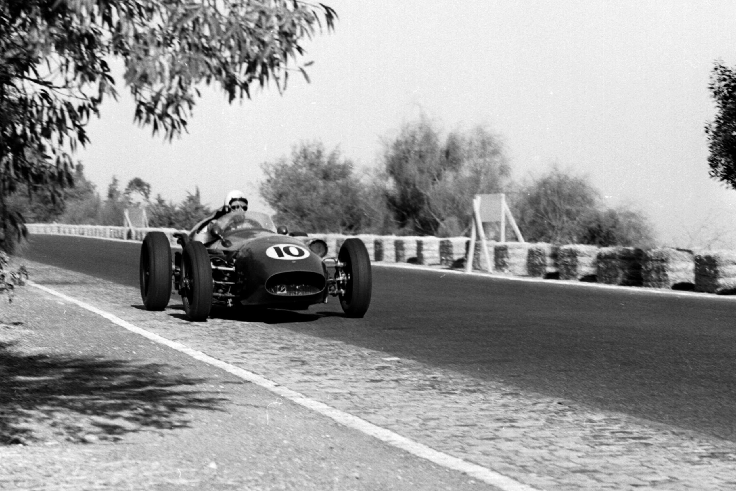 Roy Salvadori in his Aston Martin DBR4/250.
