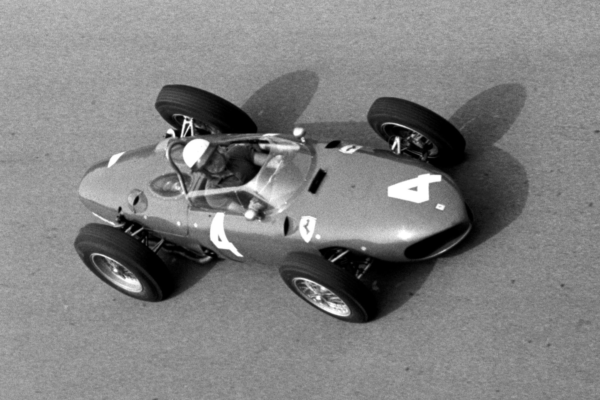 Phil Hill in his Ferrari 156.