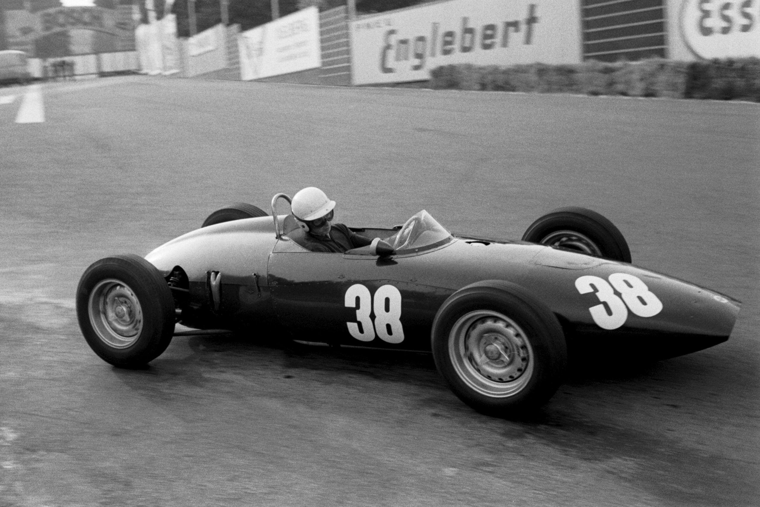 Tony Brooks driving his BRM P48/57.