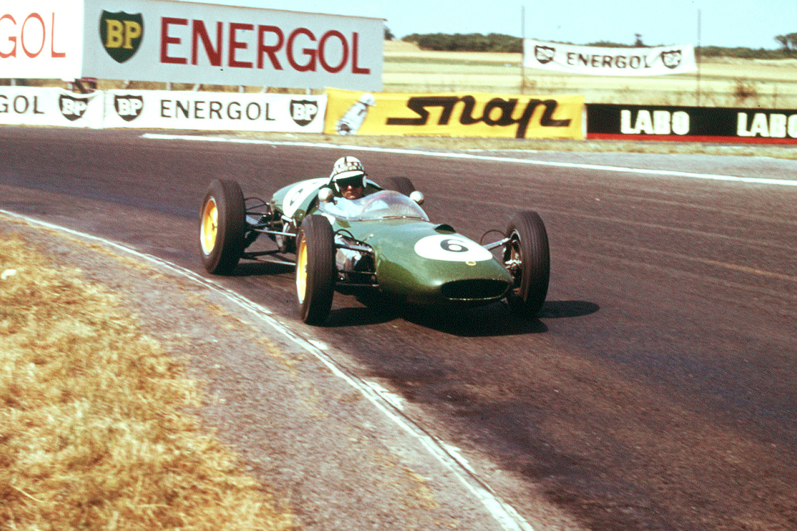 Innes Ireland Lotus 21 Climax.