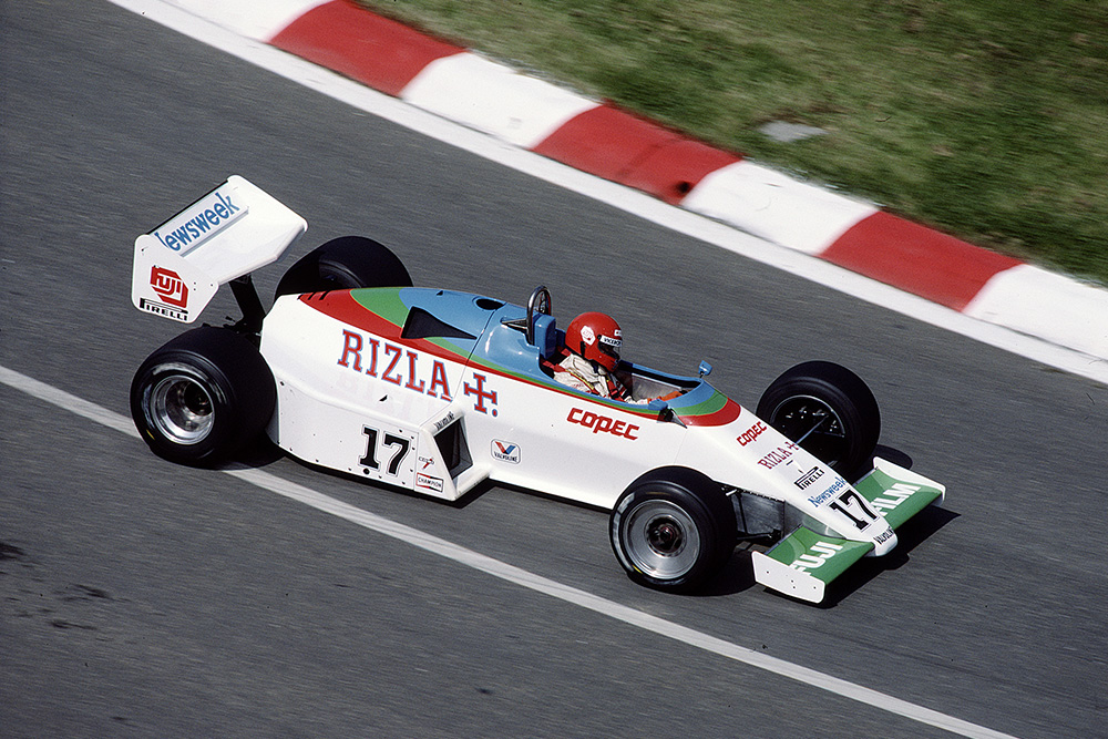 Eliseo Salazar in a Ram March 01 Ford.