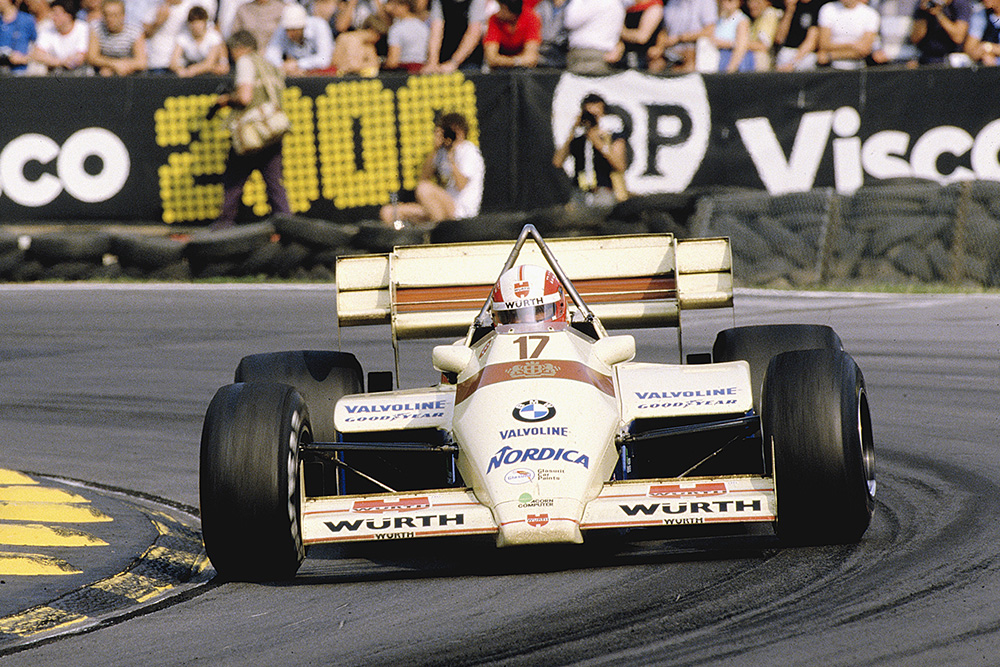 Marc Surer driving his Arrows A7 BMW.