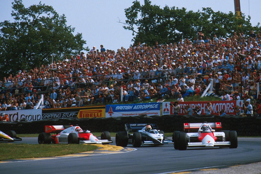 Alain Prost in his McLaren MP4/2.