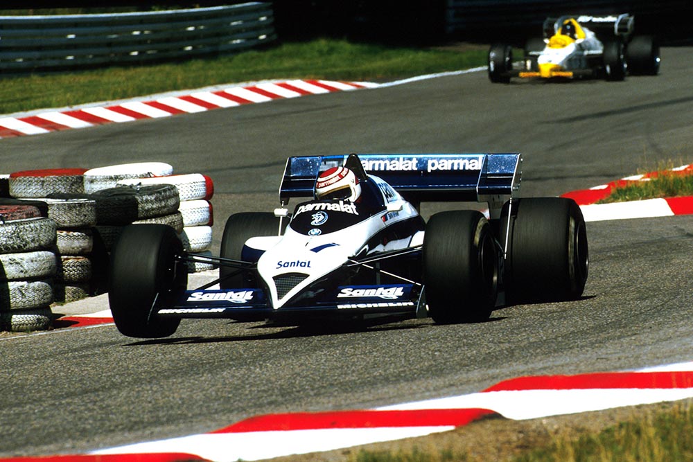 Nelson Piquet in his Brabham BT53, retired on lap 23.