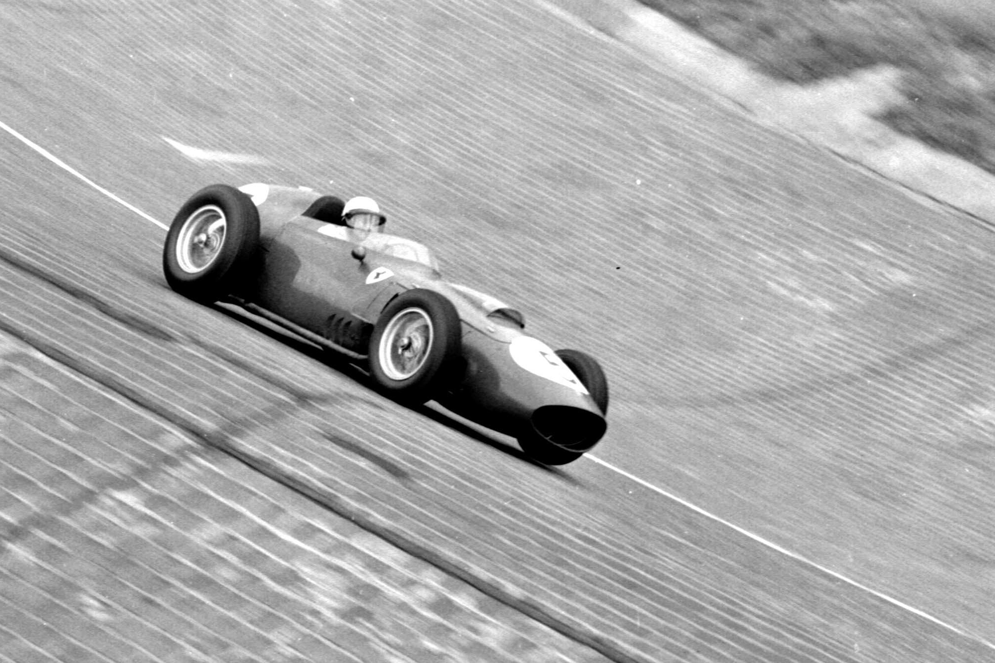 Phil Hill pilots his Ferrari Dino 246.