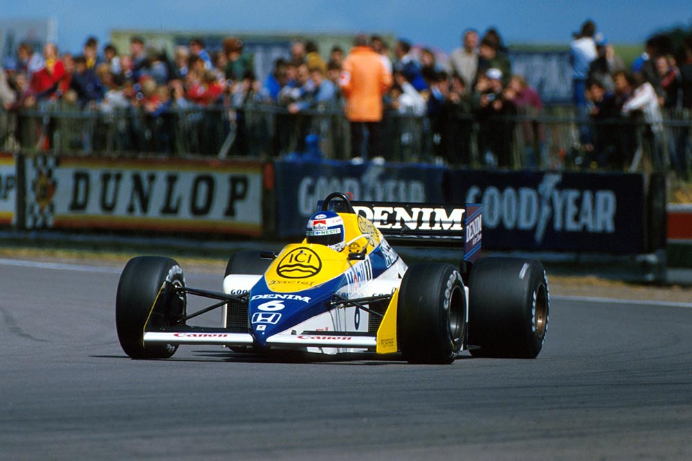 Keke Rosberg in his Williams Honda FW10.