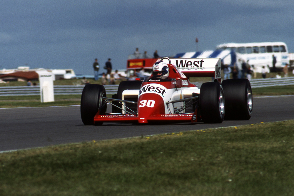 Jonathan Palmer in his Zakspeed 841.