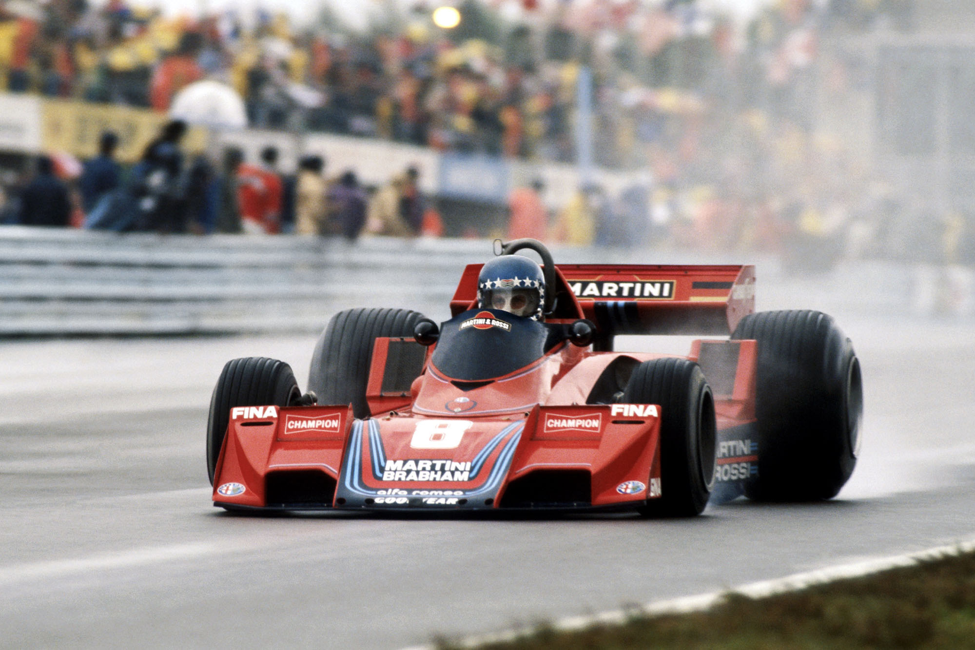 Hans-Joachim Stuck driving for Brabham at the 1977 United States Grand Prix East, Watkins Glen