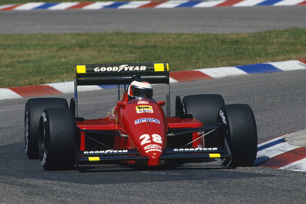 Gerhard Berger in his Ferrari F1-87.