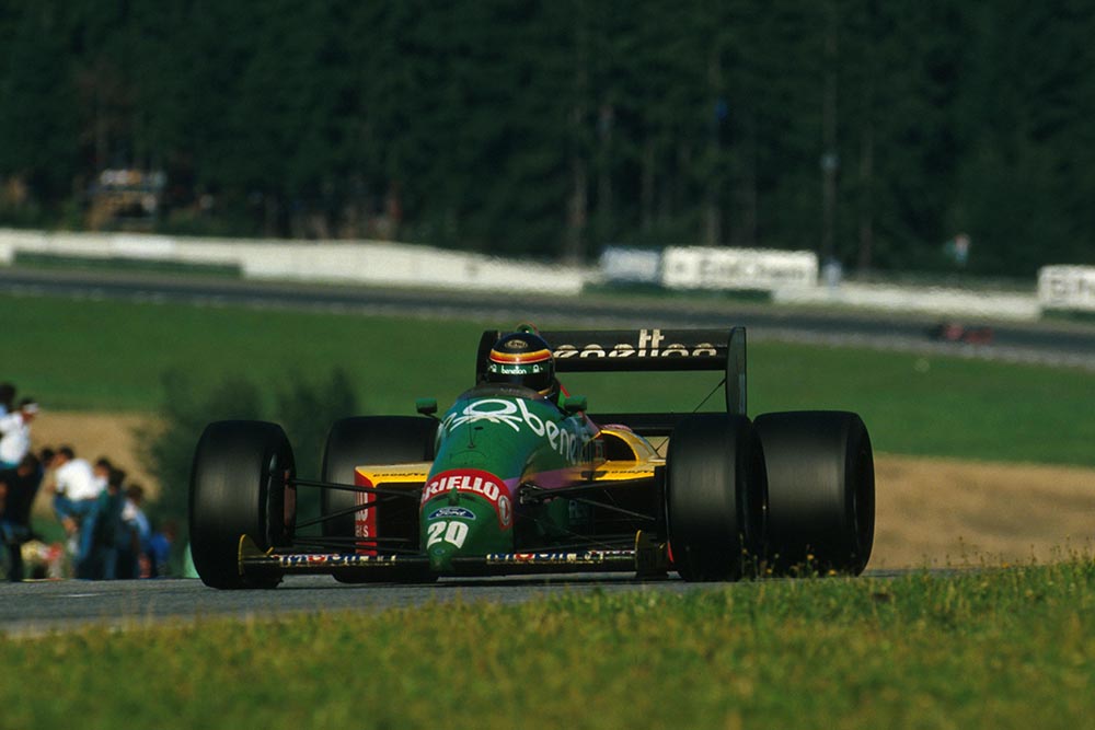 Thierry Boutsen in his Benetton B187.