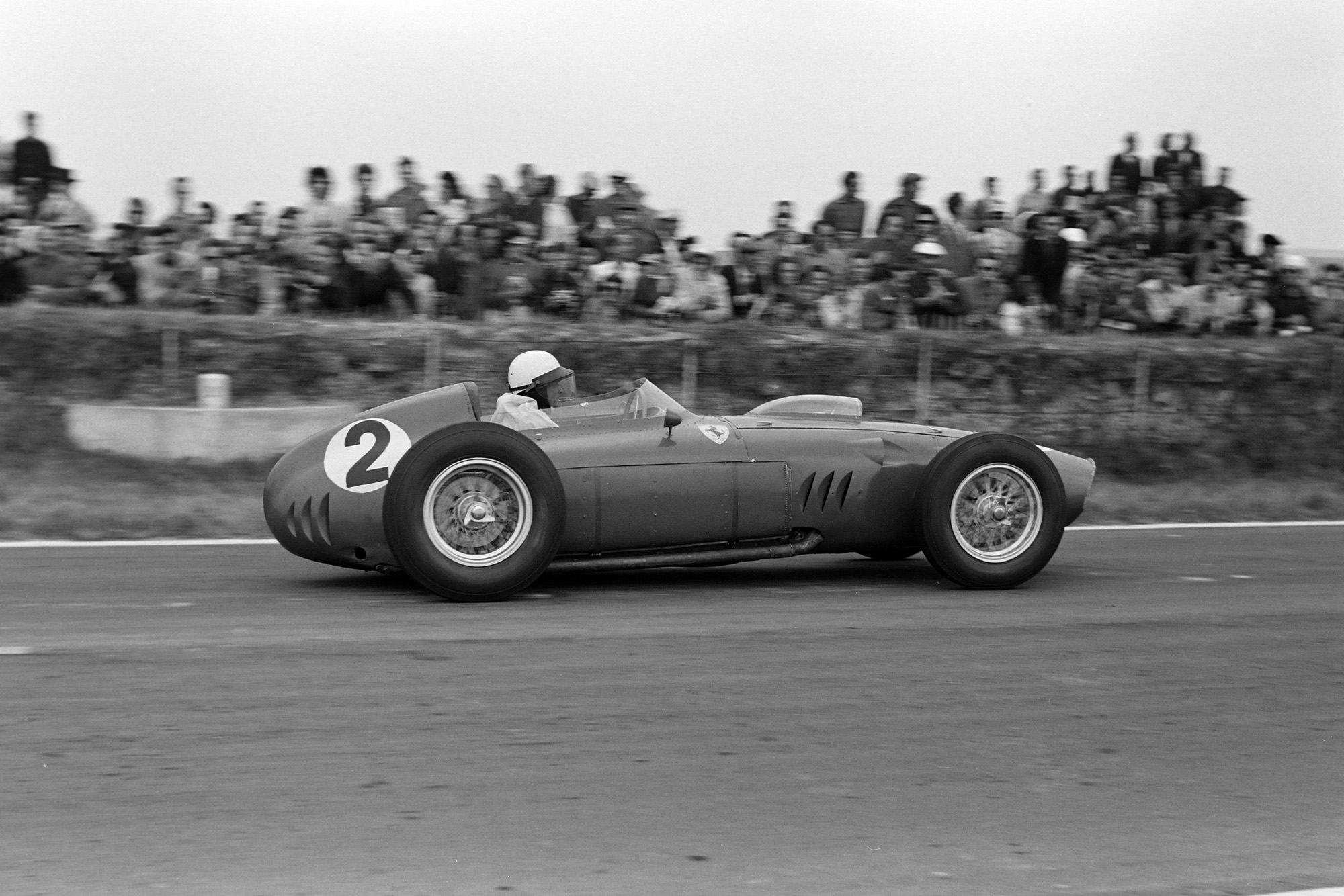 Phill Hill managed to get his Ferrari second on the grid