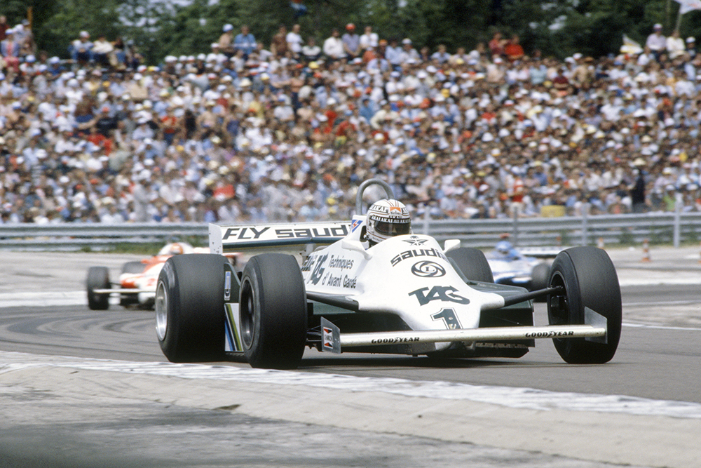 Alan Jones in a Williams FW07C-Ford Cosworth.