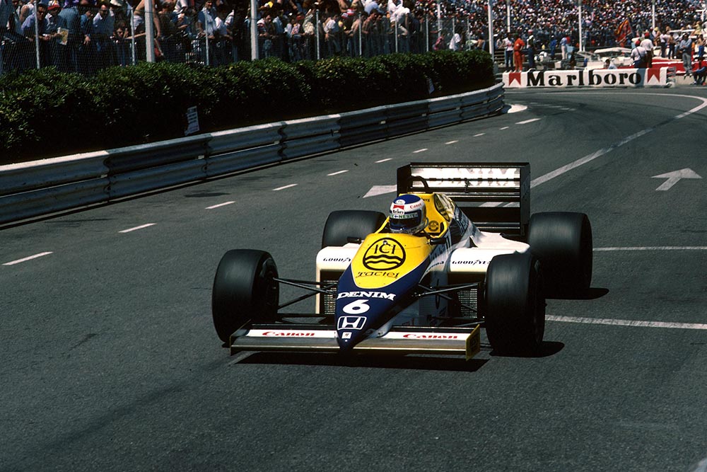 Keke Rosberg driving his Williams FW10