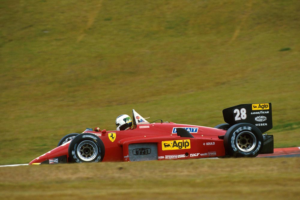 Stefan Johansson in his Ferrari 156/85.