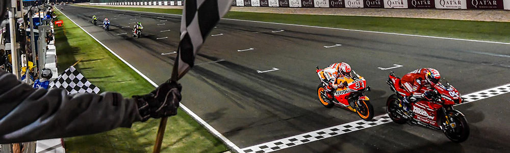 2019 Qatar MotoGP finish