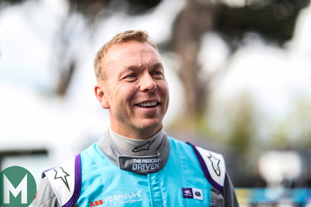 Sir Chris Hoy at a Formula E promotional event