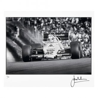 Product image for Jonathan Palmer – Williams FWO8C – 1983 | Signed by driver | Limited Edition print