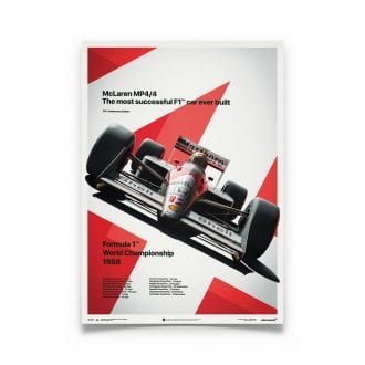 Product image for Ayrton Senna – McLaren MP4/4 – 1988 San Marino GP | Automobilist | poster #2