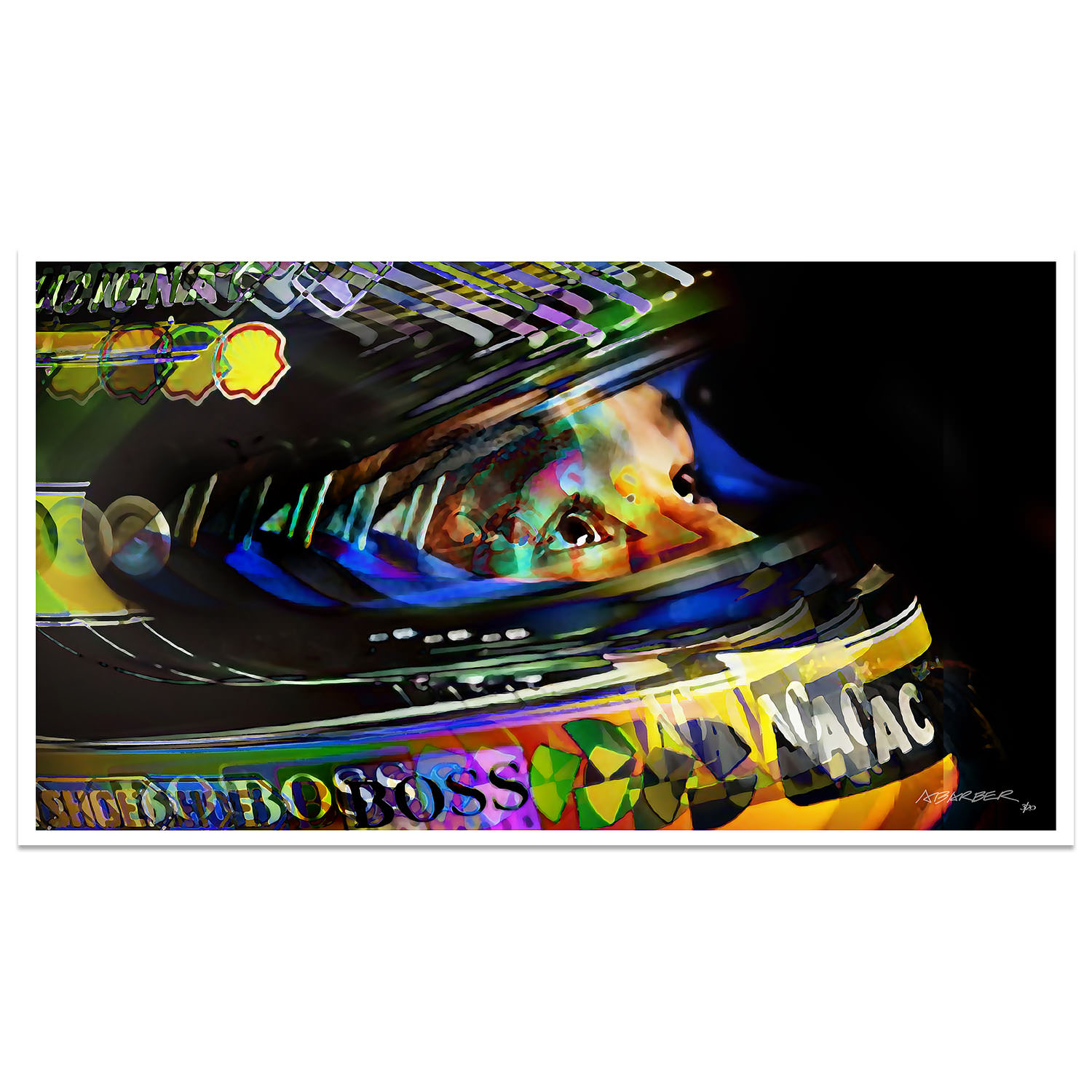 Product image for Upward Glance | Aryton Senna | McLaren Honda 1992 | Andrew Barber | print