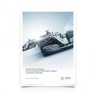 Product image for Lewis Hamilton - Mercedes W10 - 2019 | Automobilist | Limited Edition poster