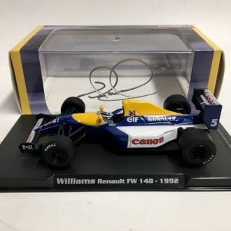 Product image for Nigel Mansell - Williams FW14B - 1992 | model | signed Nigel Mansell | 1:43 scale