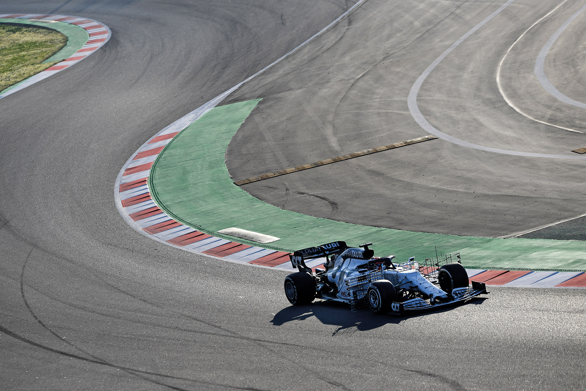 Pierre Gasly of France driving the (10) Scuderia AlphaTauri AT01 Honda