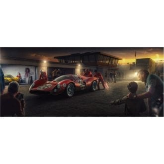 Product image for My Childhood Champion | Pedro Rodriguez - Ferrari 412P - 1967 | Automobilist | Limited Edition print