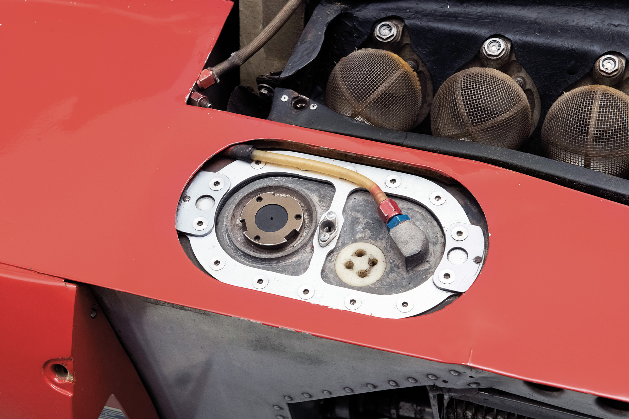 Detail shot of the 1975 Ferrari 312T