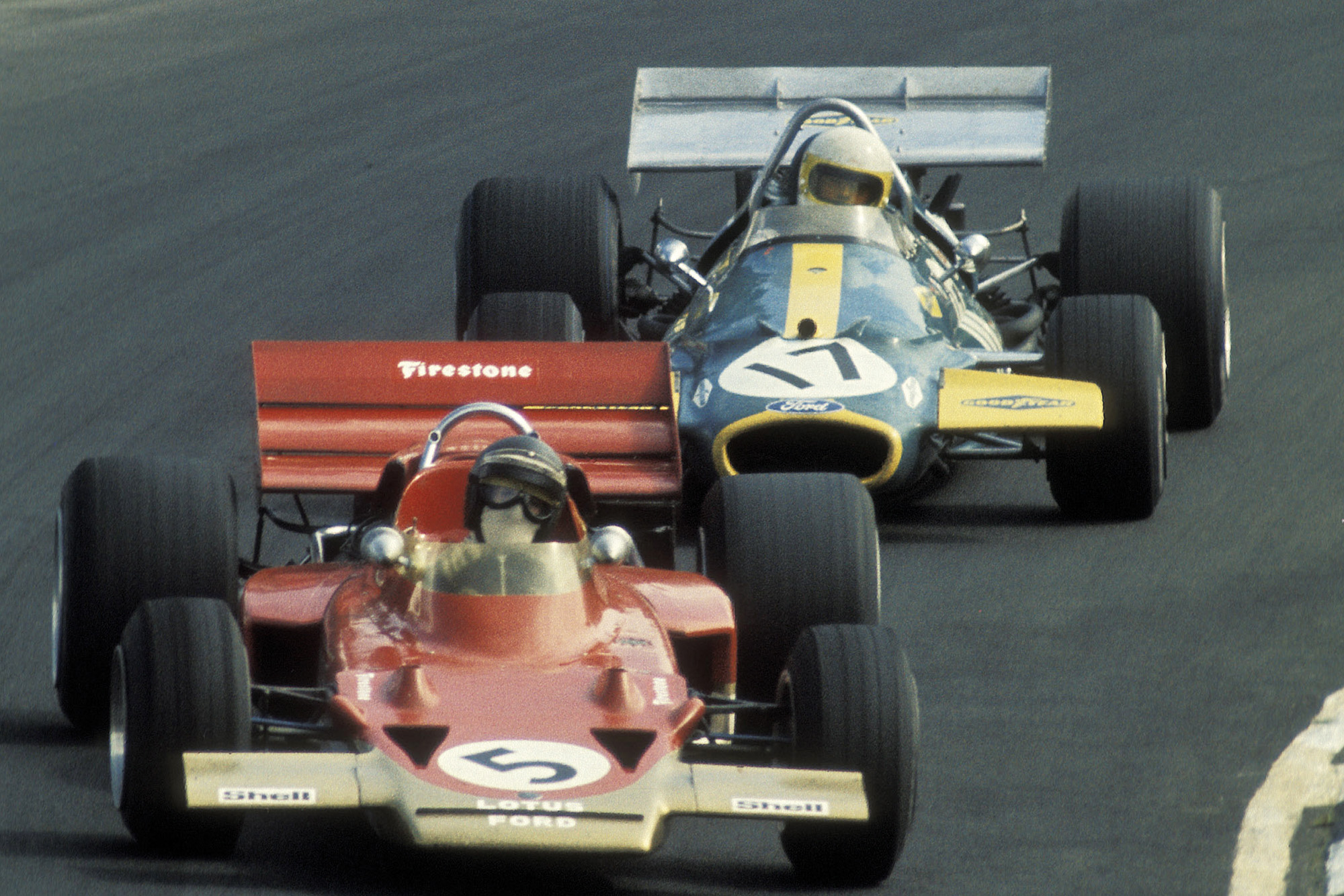 Jochen Rindt at the 1970 F1 British Grand Prix at Brands Hatch