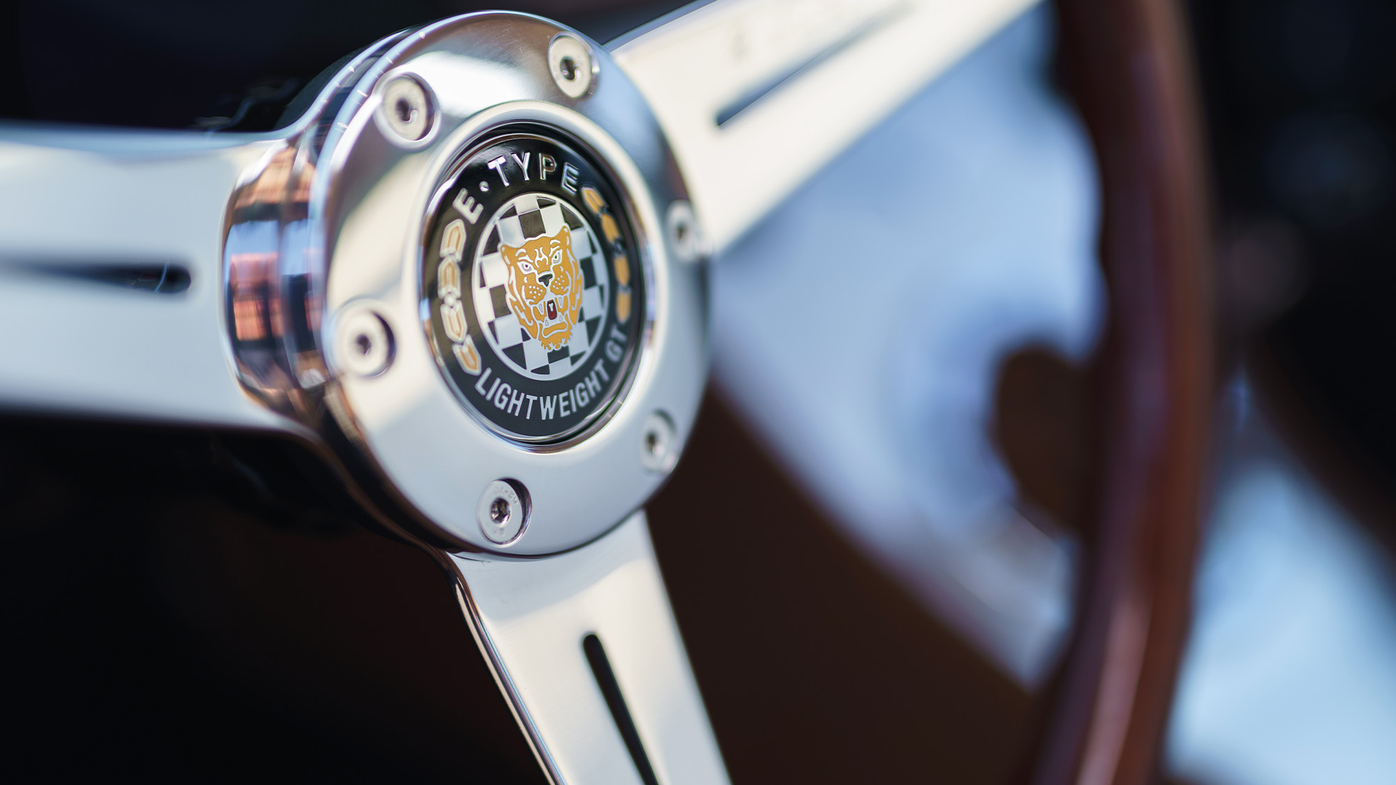 Steering wheel hub of the 2020 Eagle E-type Lightweight GT