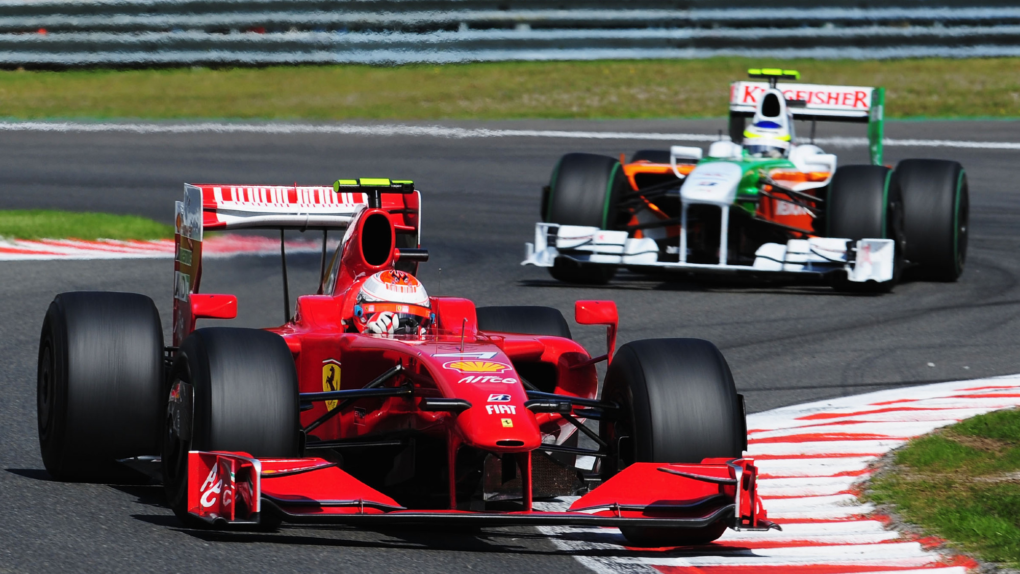 Kimi Raikkonen, Giancarlo Fisichella, 2009 Belgian GP