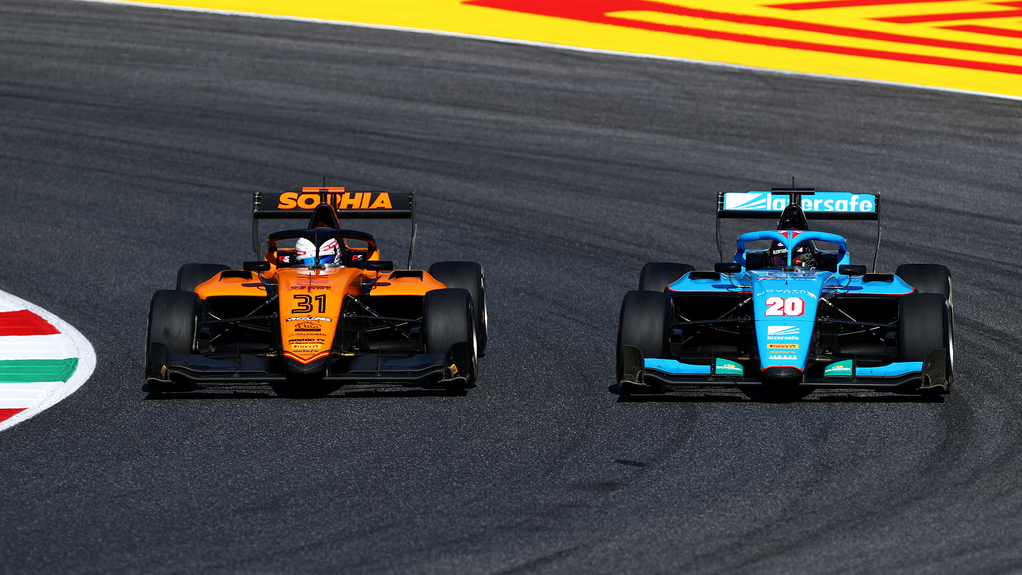 Sophia Floersch racing in the European F3 championship