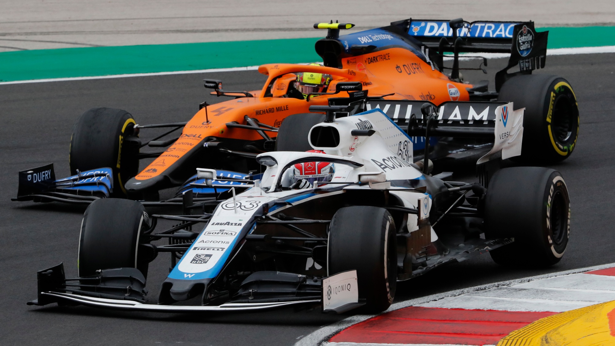 George Russell Lando Norris 2020 Portuguese GP