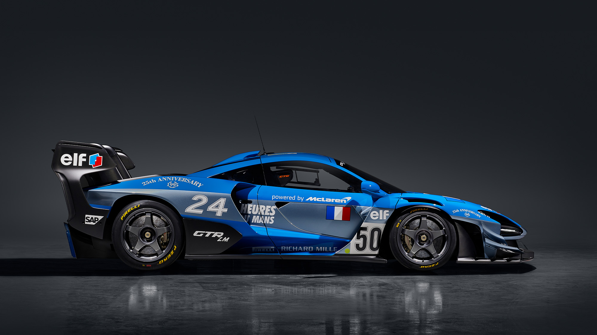 Jacadi blue McLaren Senna GTR LM Le Mans limited edition car