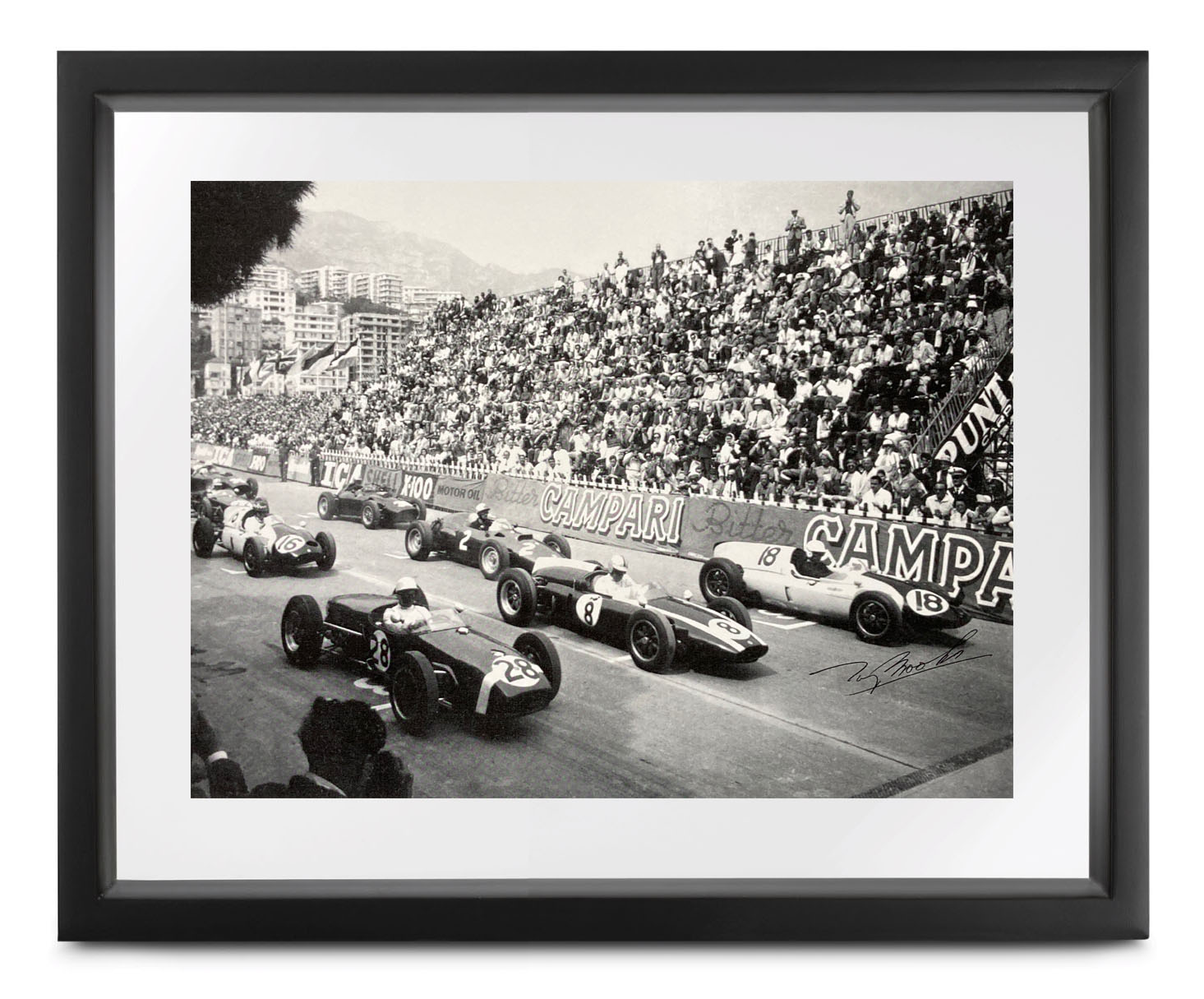 Product image for Monaco Collection | 1960 Grand Prix | signed Tony Brooks | Lithographic print