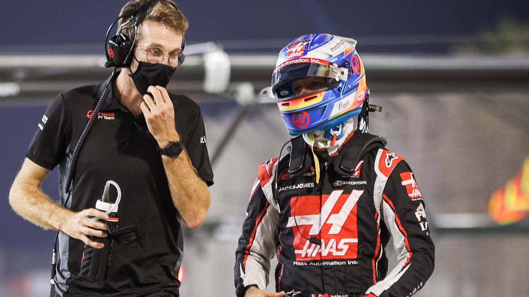 Grosjean helmet Clearance