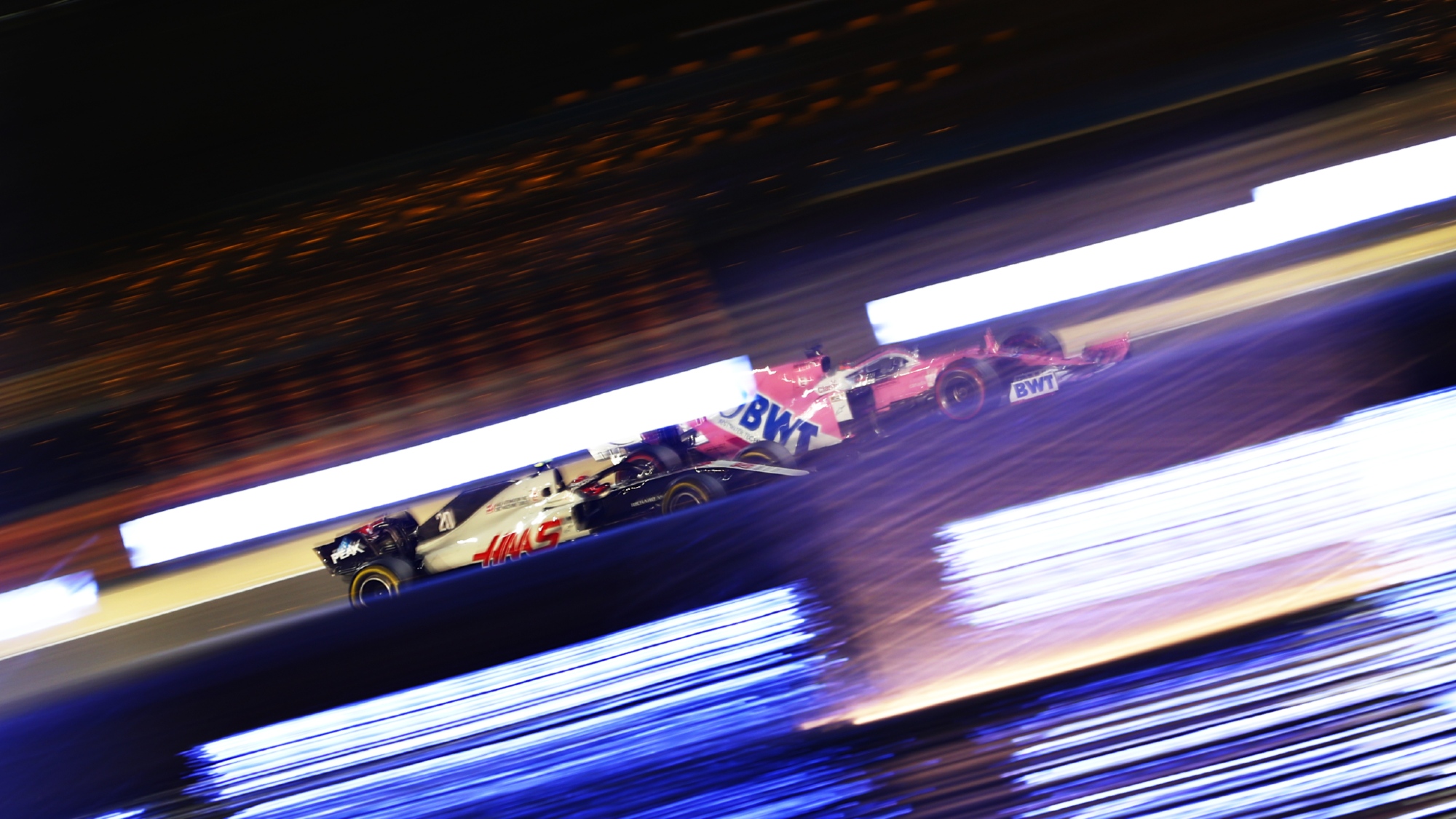 Kevin Magnussen, Sergio Perez 2020 Sakhir GP