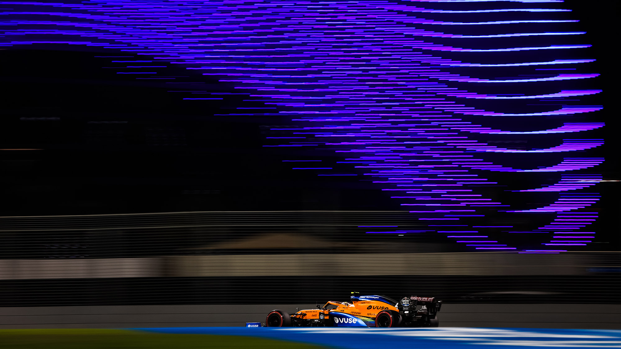 Lando Norris during qualifying for the 2020 Abu Dhabi Grand Prix