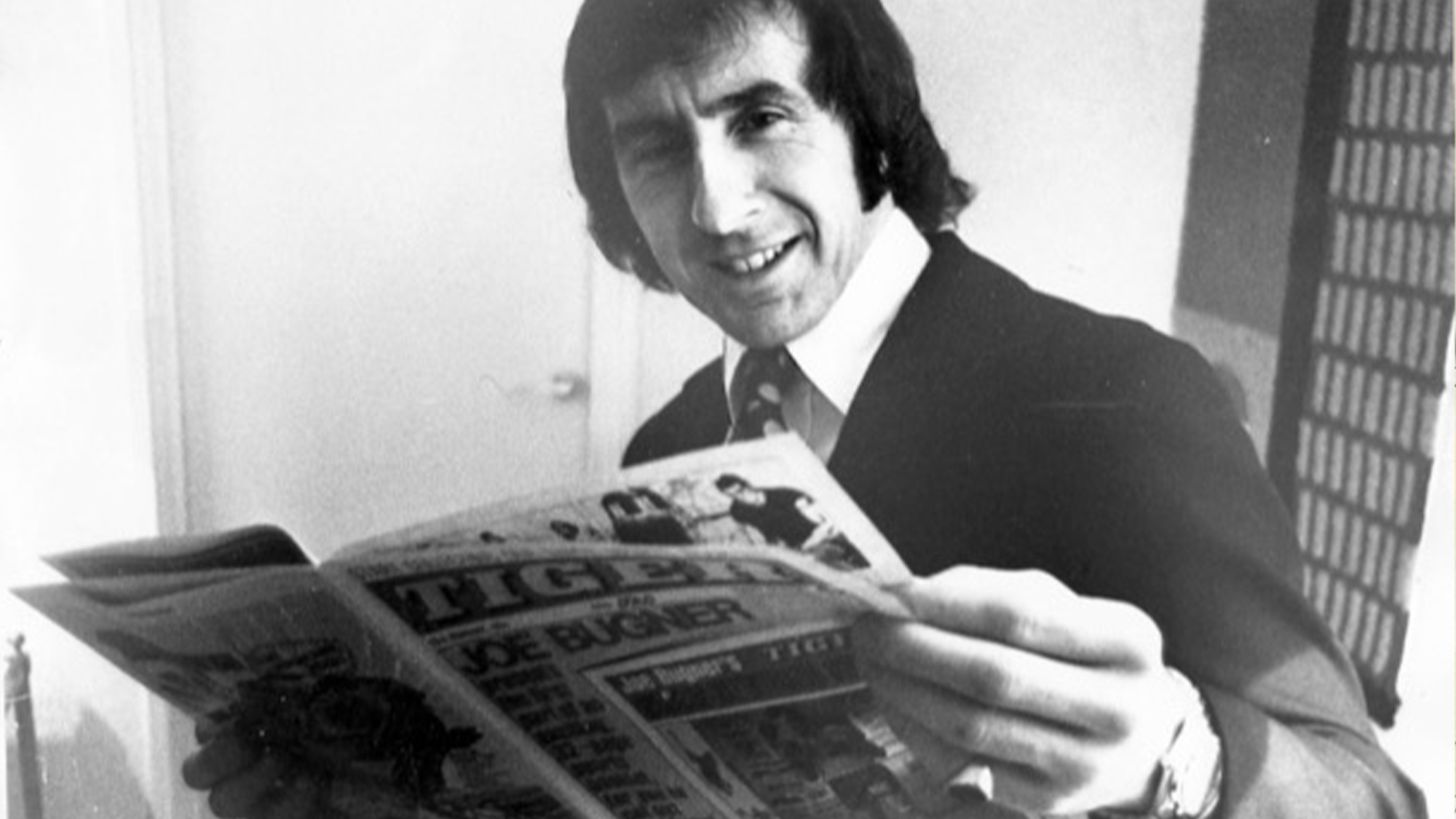 Jackie Stewart with Tiger comic