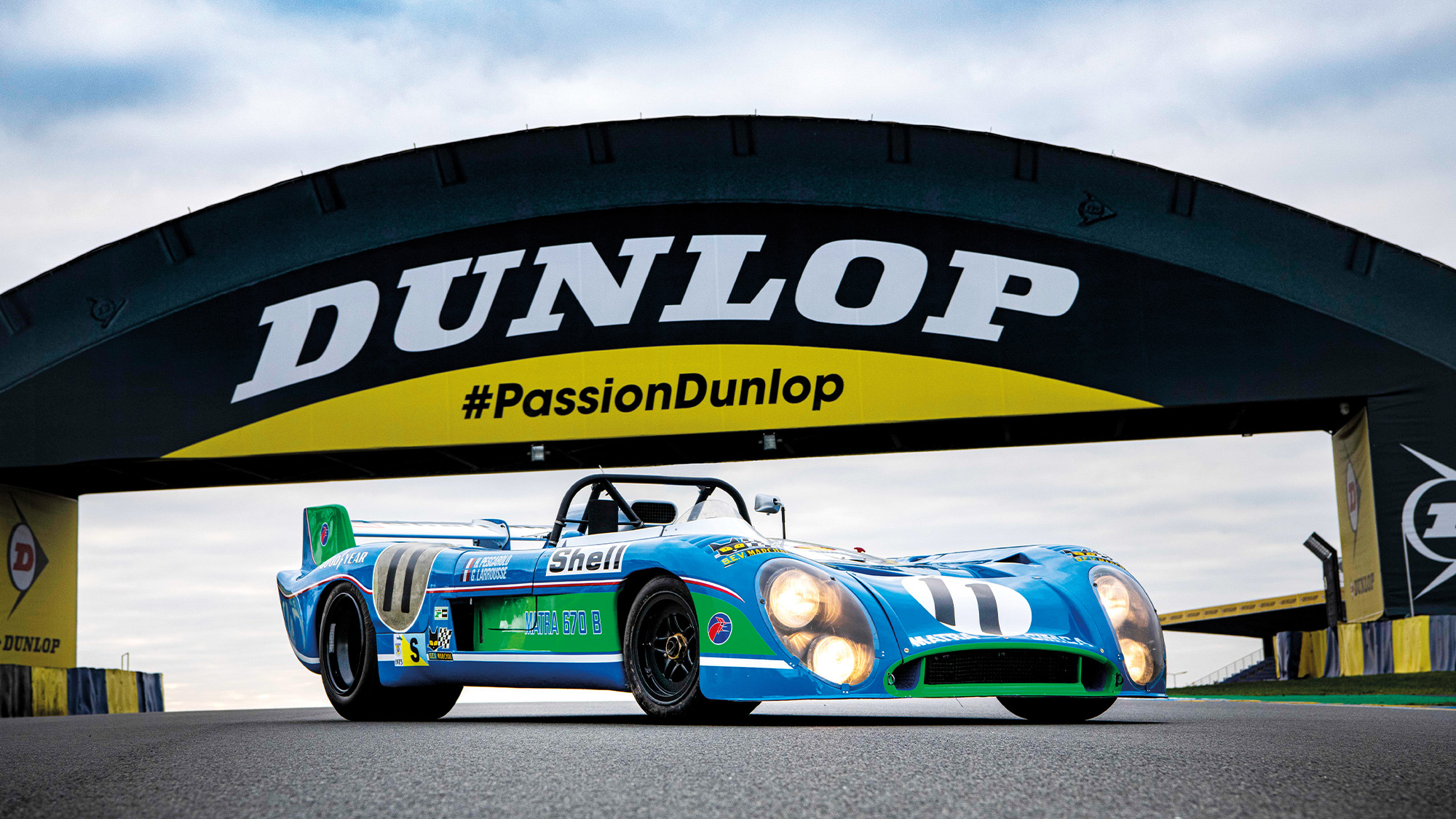 Matra MS670 at the Le Mans Dunlop Bridge