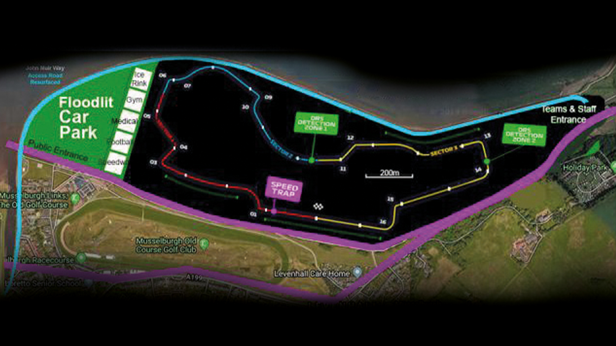 Proposed Musselburgh Lagoons race track