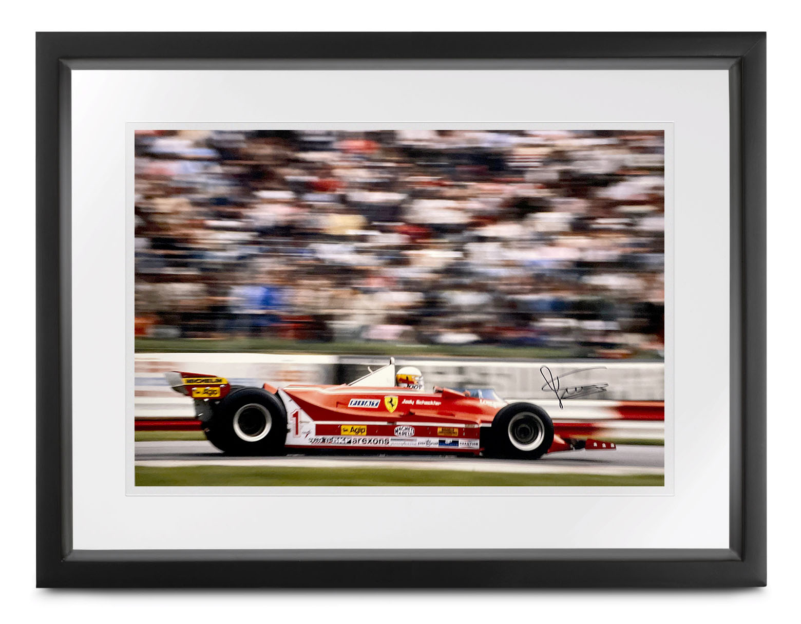 Product image for Ferrari 312 T5 photo | 1980 Brands Hatch | signed Jody Scheckter