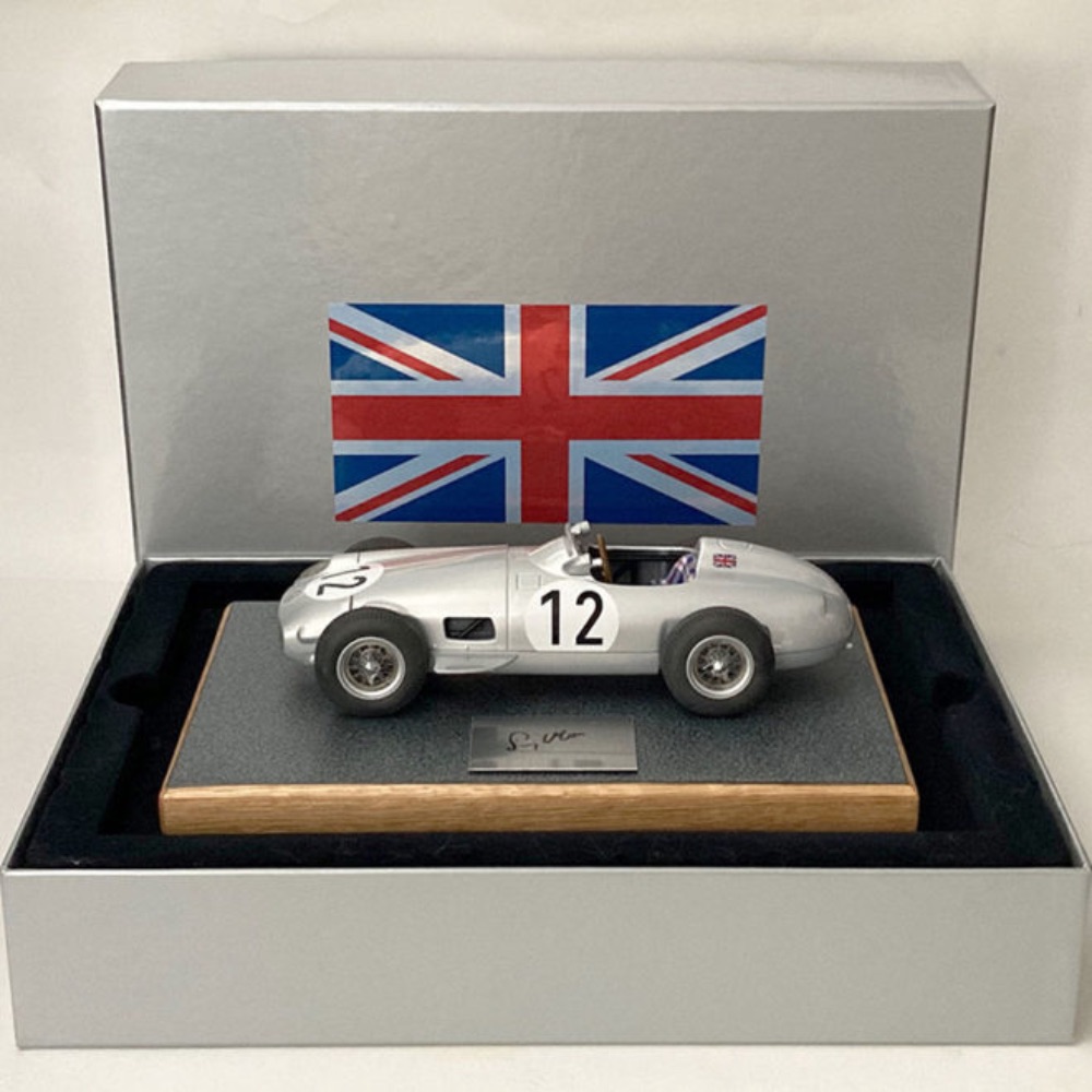 Product image for Stirling Moss signed Mercedes W196, 1955 British Grand Prix win, 1:18 Box Set