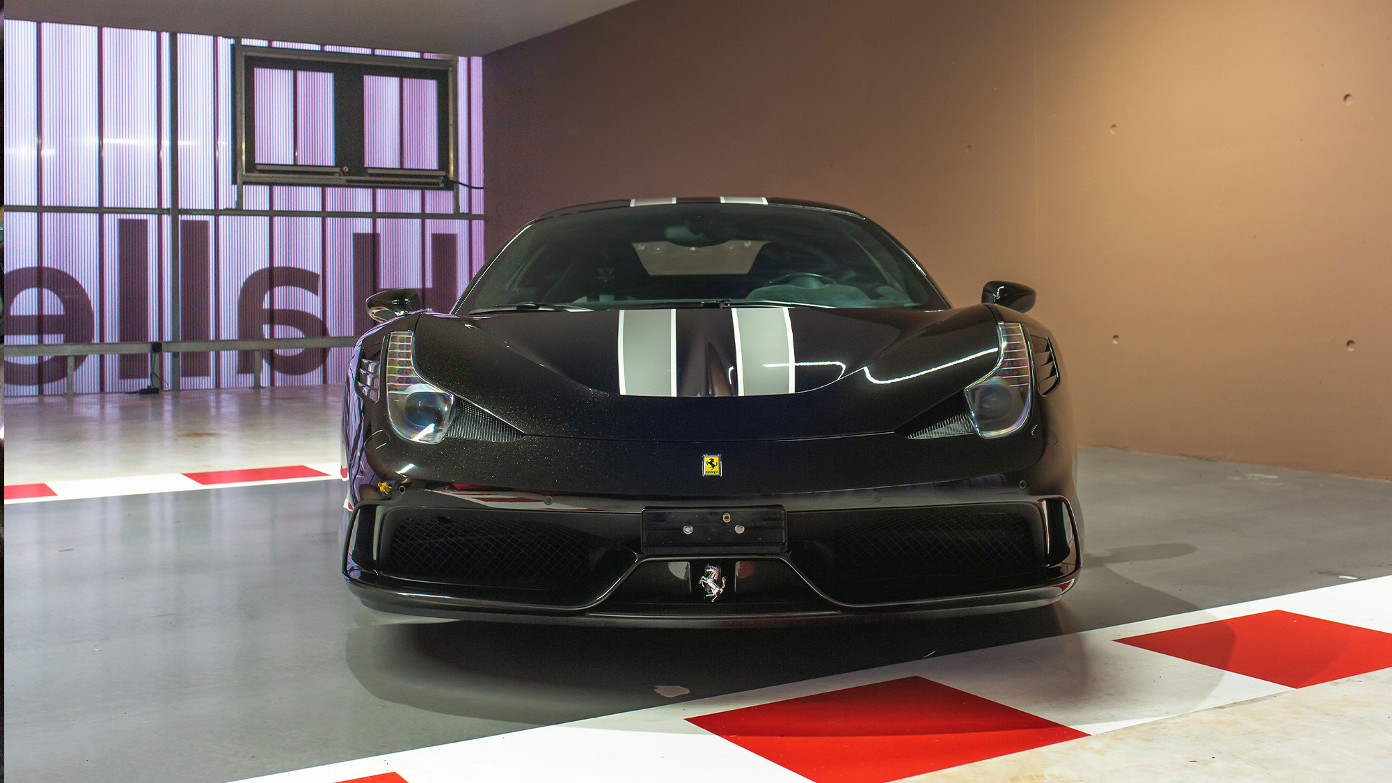 Sebastian Vettel Ferrari 458 Speciale front