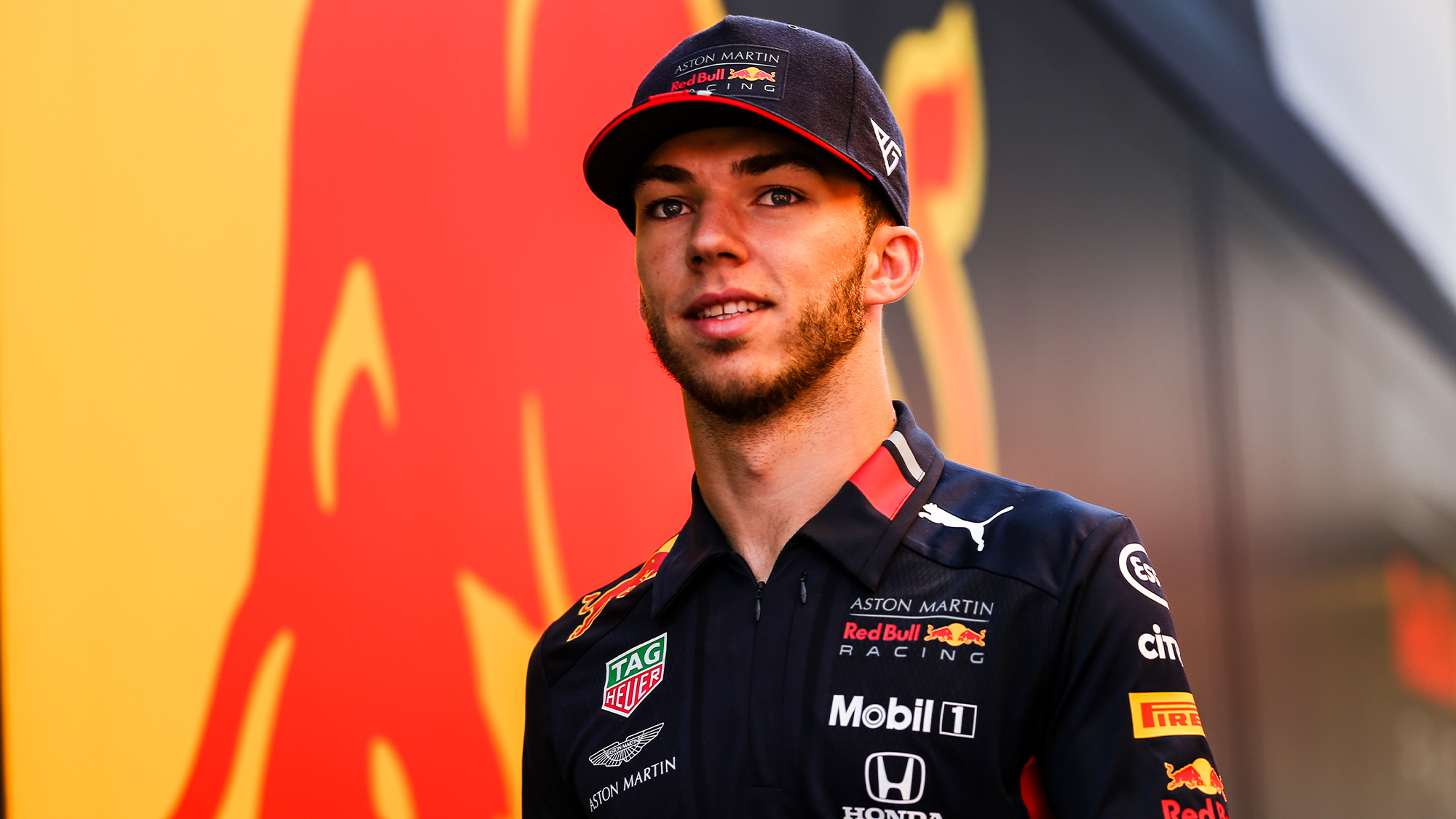 Pierre Gasly in Red Bull team wear