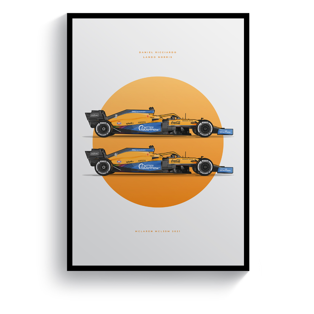 Product image for The McLaren MCL35M | Pit Lane Prints | Art Print